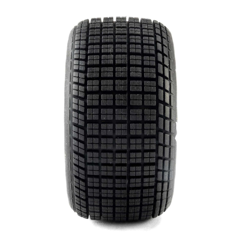 LOS-4641 Losi Hoosier Tires, Soft, Mounted, Satin Aluminum, Left/Right (2): 22S DLM