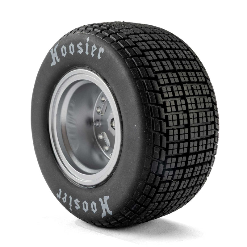 LOS-4641 Losi Hoosier Tires, Soft, Mounted, Satin Aluminum, Left/Right (2): 22S DLM