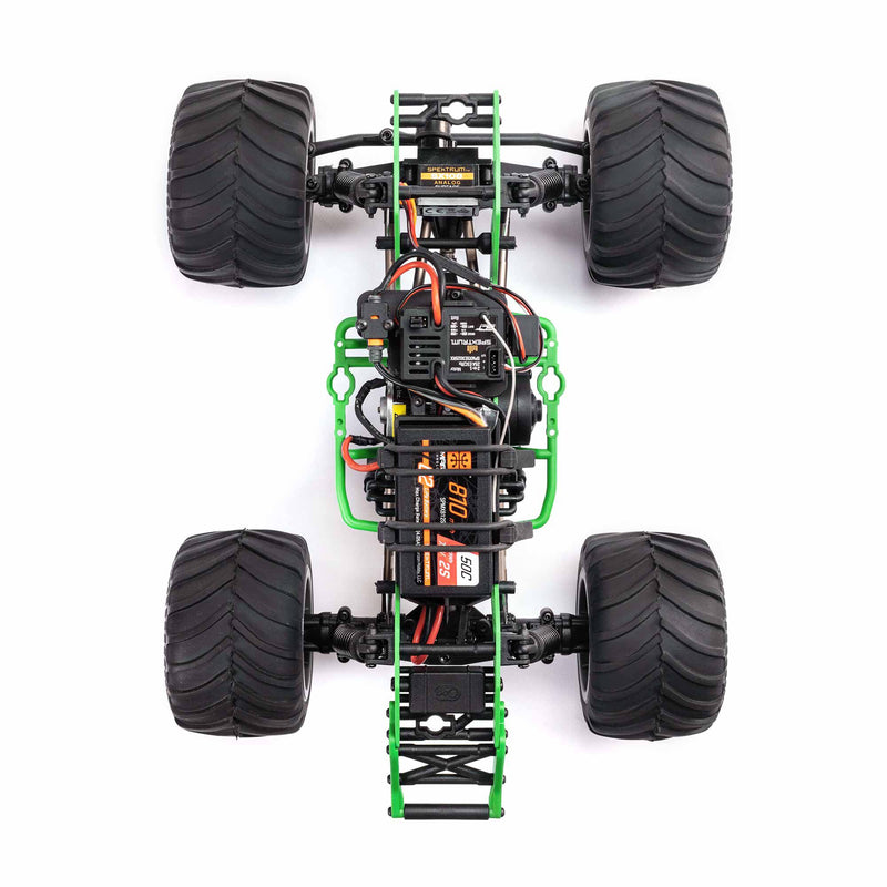 LOS01026T1 LOSI 1/18 Mini LMT Grave Digger 2S 4X4 RTR Brushed Monster Truck (Battery & Charger Included), Green