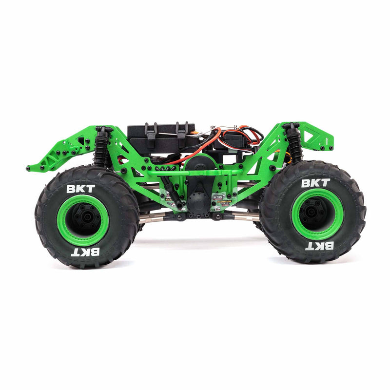 LOS01026T1 LOSI 1/18 Mini LMT Grave Digger 2S 4X4 RTR Brushed Monster Truck (Battery & Charger Included), Green