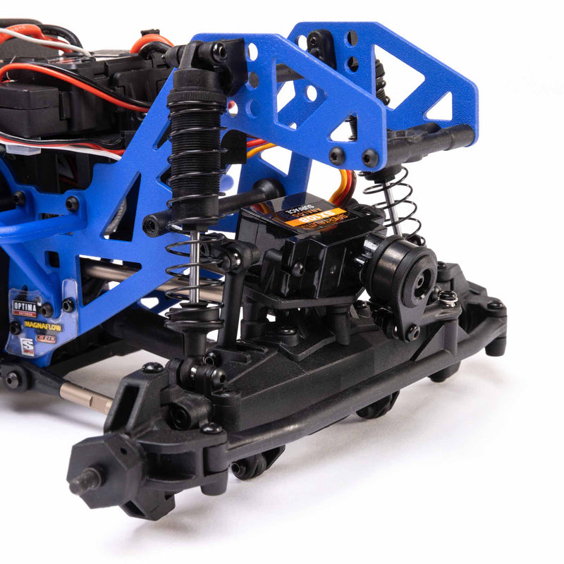 LOS01026T2 LOSI 1/18 Mini LMT Son Uva Digger 2S 4X4 RTR Brushed Monster Truck (Battery & Charger Included), Blue