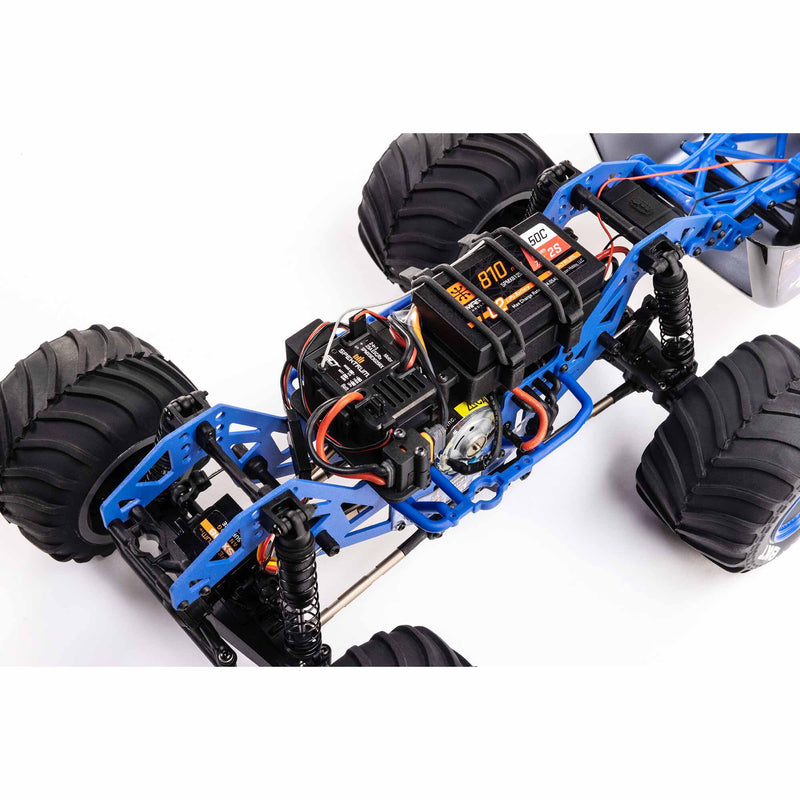 LOS01026T2 LOSI 1/18 Mini LMT Son Uva Digger 2S 4X4 RTR Brushed Monster Truck (Battery & Charger Included), Blue