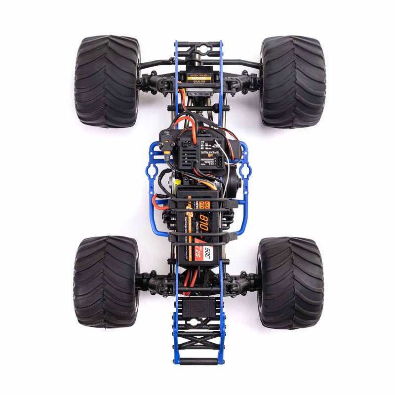 LOS01026T2 LOSI 1/18 Mini LMT Son Uva Digger 2S 4X4 RTR Brushed Monster Truck (Battery & Charger Included), Blue