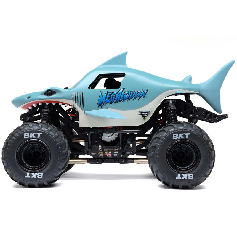 LOS01026T3 LOSI 1/18 Mini LMT Megalodon 2S 4X4 RTR Brushed Monster Truck (Battery & Charger Included), Blue