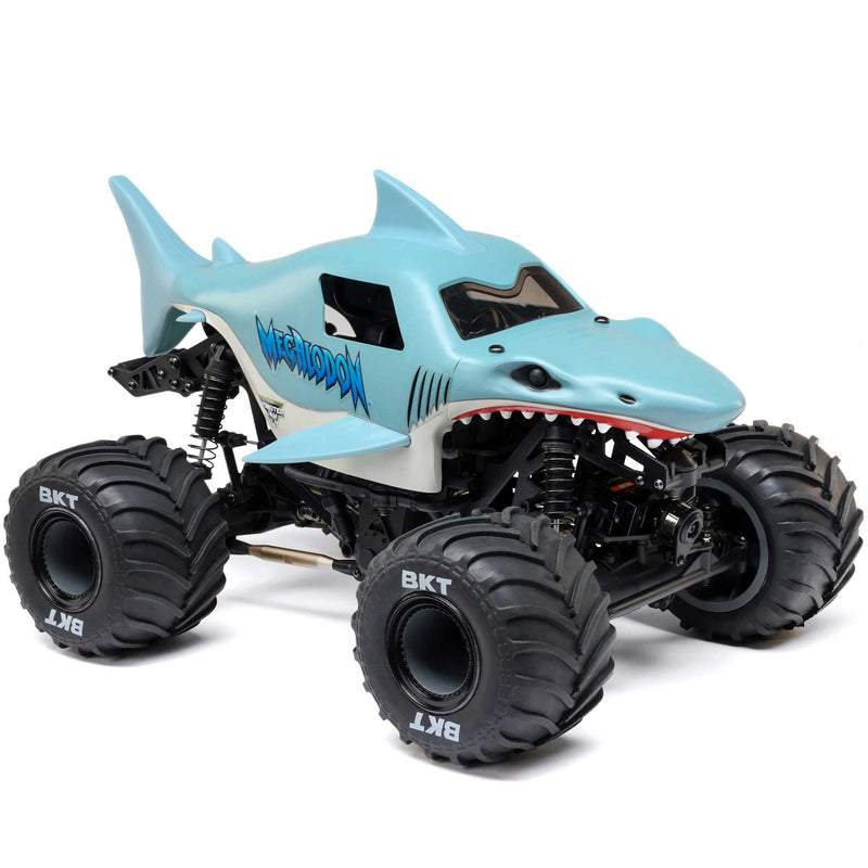 LOS01026T3 LOSI 1/18 Mini LMT Megalodon 2S 4X4 RTR Brushed Monster Truck (Battery & Charger Included), Blue