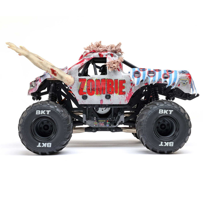 LOS01026T4 LOSI 1/18 Mini LMT Zombie 2S 4X4 RTR Brushed Monster Truck (Battery & Charger Included), Red