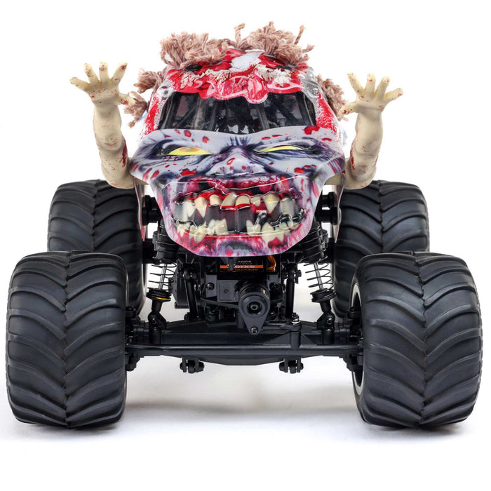 LOS01026T4 LOSI 1/18 Mini LMT Zombie 2S 4X4 RTR Brushed Monster Truck (Battery & Charger Included), Red
