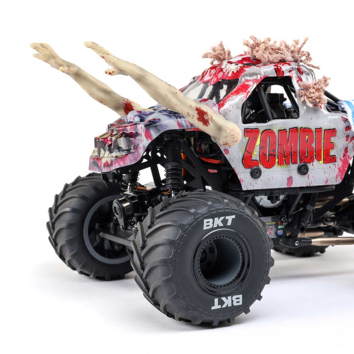 LOS01026T4 LOSI 1/18 Mini LMT Zombie 2S 4X4 RTR Brushed Monster Truck (Battery & Charger Included), Red