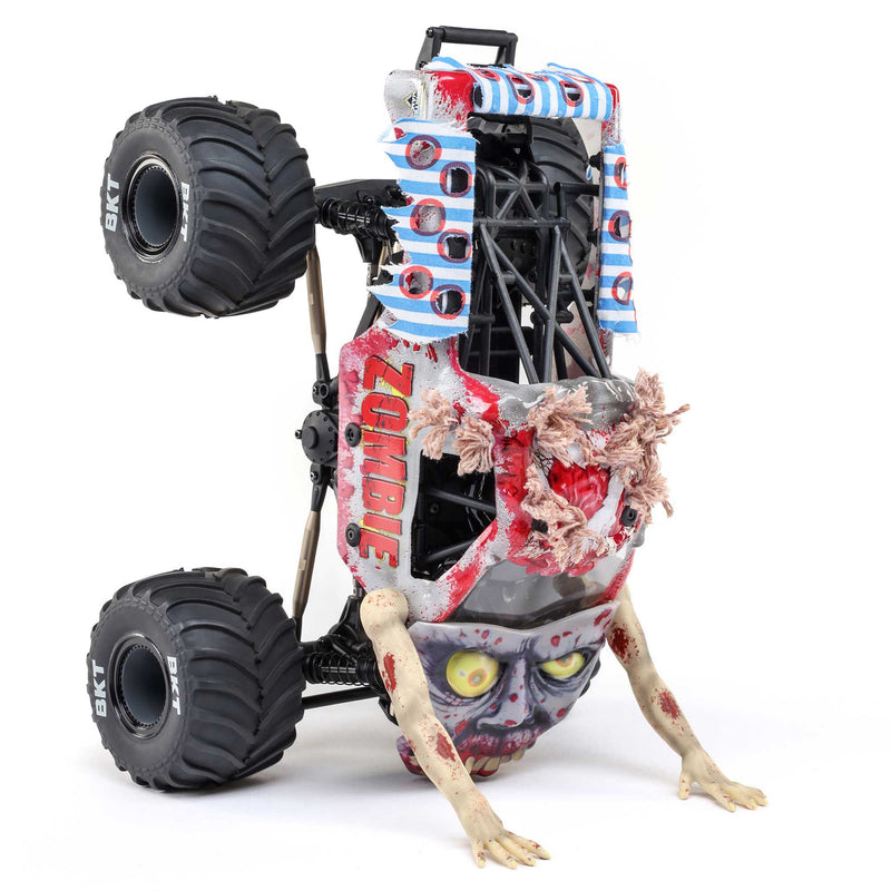 LOS01026T4 LOSI 1/18 Mini LMT Zombie 2S 4X4 RTR Brushed Monster Truck (Battery & Charger Included), Red