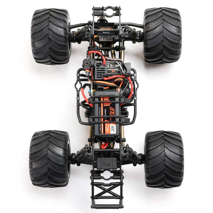 LOS01026T4 LOSI 1/18 Mini LMT Zombie 2S 4X4 RTR Brushed Monster Truck (Battery & Charger Included), Red
