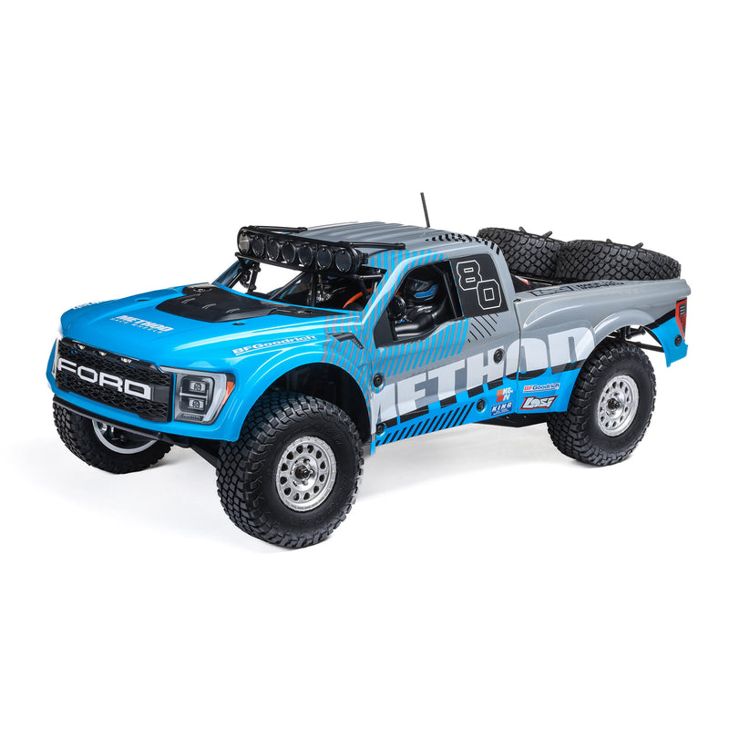 LOS03046 LOSI 1/10 Baja Rey 2.0 Ford Raptor Method 3S 4X4 RTR Brushless, Blue