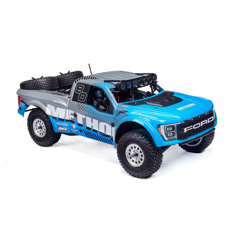 LOS03046 LOSI 1/10 Baja Rey 2.0 Ford Raptor Method 3S 4X4 RTR Brushless, Blue
