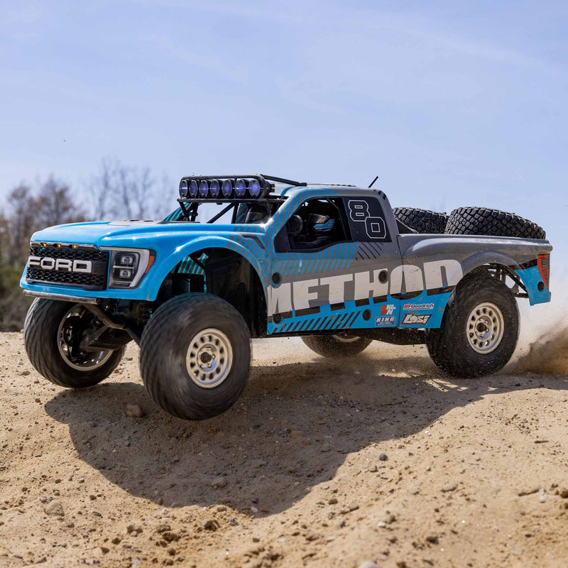LOS03046 LOSI 1/10 Baja Rey 2.0 Ford Raptor Method 3S 4X4 RTR Brushless, Blue