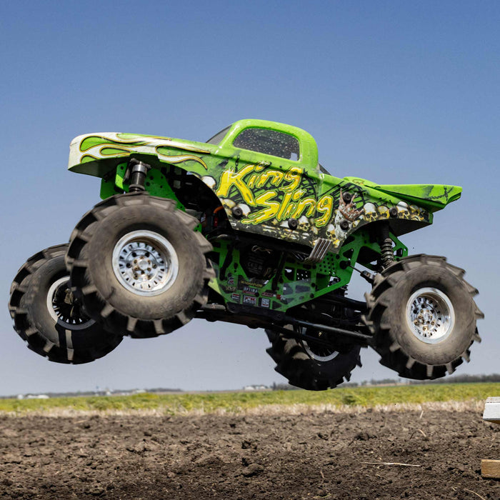 LOS04024T1 Losi 1/8 LMT Mega Truck King Sling 4S 4X4 RTR Brushless Mega Truck, Green