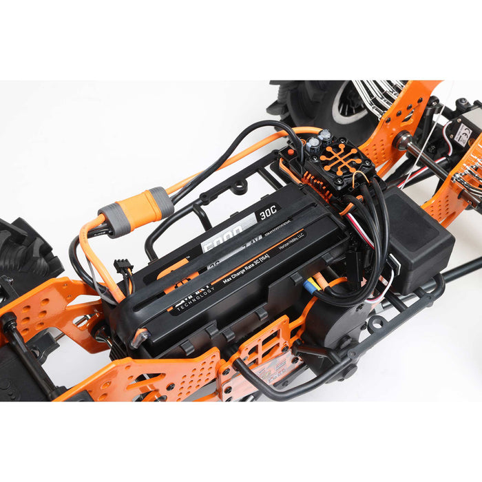 LOS04024T2 LOSI 1/8 LMT Mega Truck Bog Hog 4S 4X4 RTR Brushless Mega Truck, Orange
