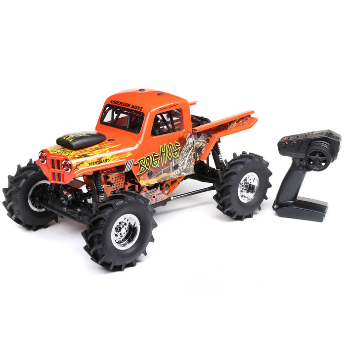 LOS04024T2 LOSI 1/8 LMT Mega Truck Bog Hog 4S 4X4 RTR Brushless Mega Truck, Orange