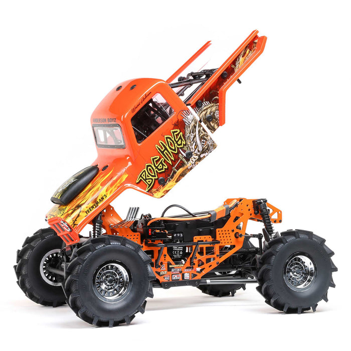 LOS04024T2 LOSI 1/8 LMT Mega Truck Bog Hog 4S 4X4 RTR Brushless Mega Truck, Orange