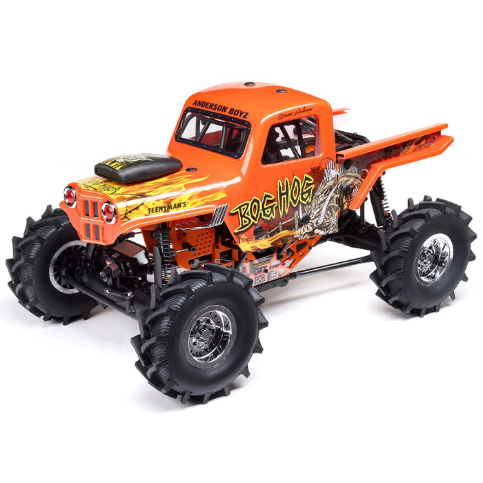 LOS04024T2 LOSI 1/8 LMT Mega Truck Bog Hog 4S 4X4 RTR Brushless Mega Truck, Orange