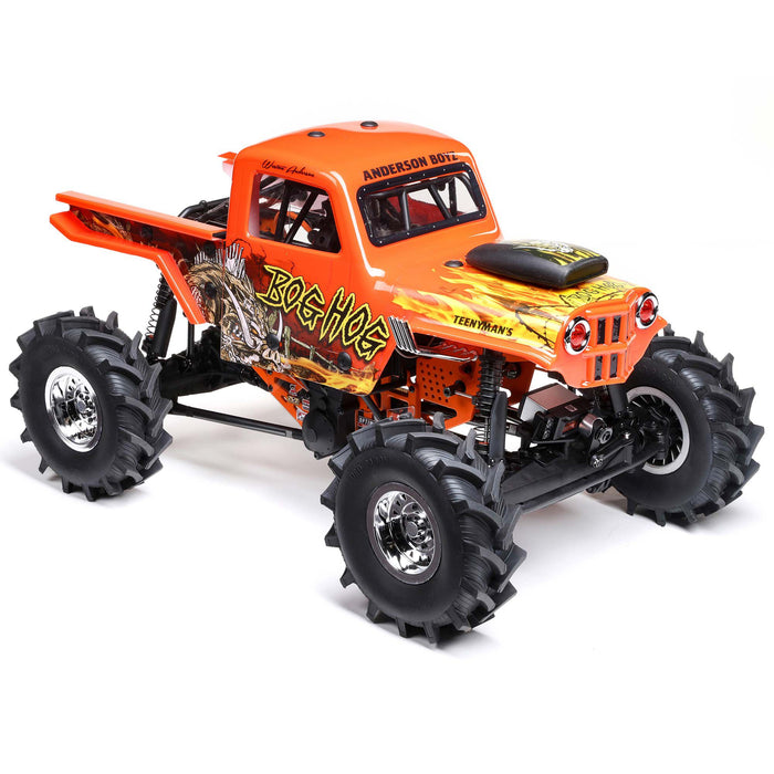 LOS04024T2 LOSI 1/8 LMT Mega Truck Bog Hog 4S 4X4 RTR Brushless Mega Truck, Orange