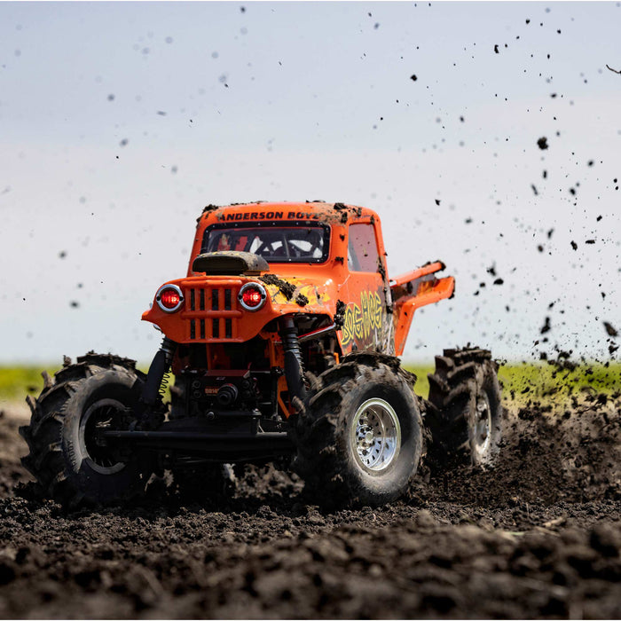 LOS04024T2 LOSI 1/8 LMT Mega Truck Bog Hog 4S 4X4 RTR Brushless Mega Truck, Orange