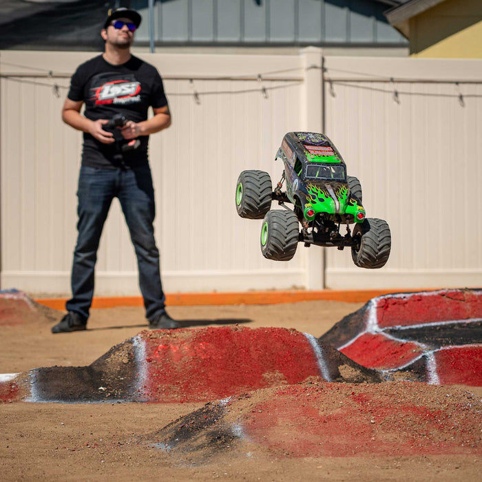 LOS04028T1 LOSI 1/8 LMT 2.0 Grave Digger 4X4 Solid Axle Brushless Monster Truck RTR, Green