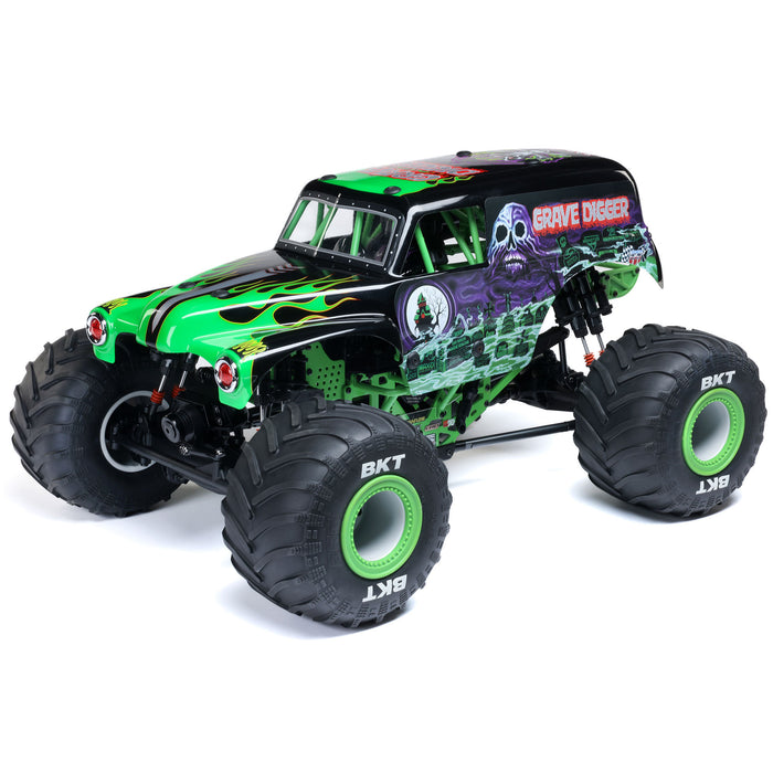 LOS04028T1 LOSI 1/8 LMT 2.0 Grave Digger 4X4 Solid Axle Brushless Monster Truck RTR, Green