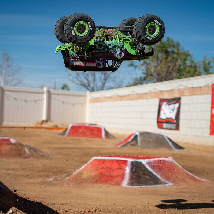 LOS04028T1 LOSI 1/8 LMT 2.0 Grave Digger 4X4 Solid Axle Brushless Monster Truck RTR, Green