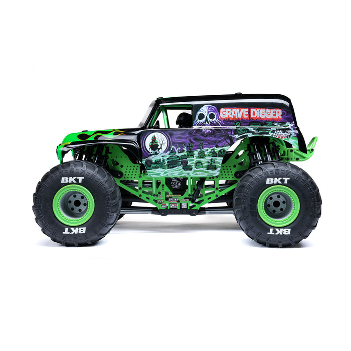 LOS04028T1 LOSI 1/8 LMT 2.0 Grave Digger 4X4 Solid Axle Brushless Monster Truck RTR, Green