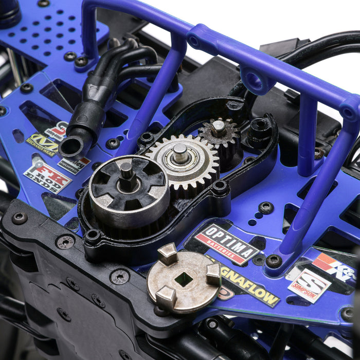LOS04028T2 LOSI 1/8 LMT 2.0 Son-Uva Digger 4X4 Solid Axle Brushless Monster Truck RTR, Blue