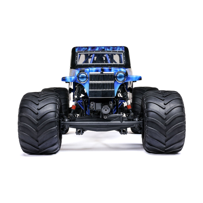 LOS04028T2 LOSI 1/8 LMT 2.0 Son-Uva Digger 4X4 Solid Axle Brushless Monster Truck RTR, Blue