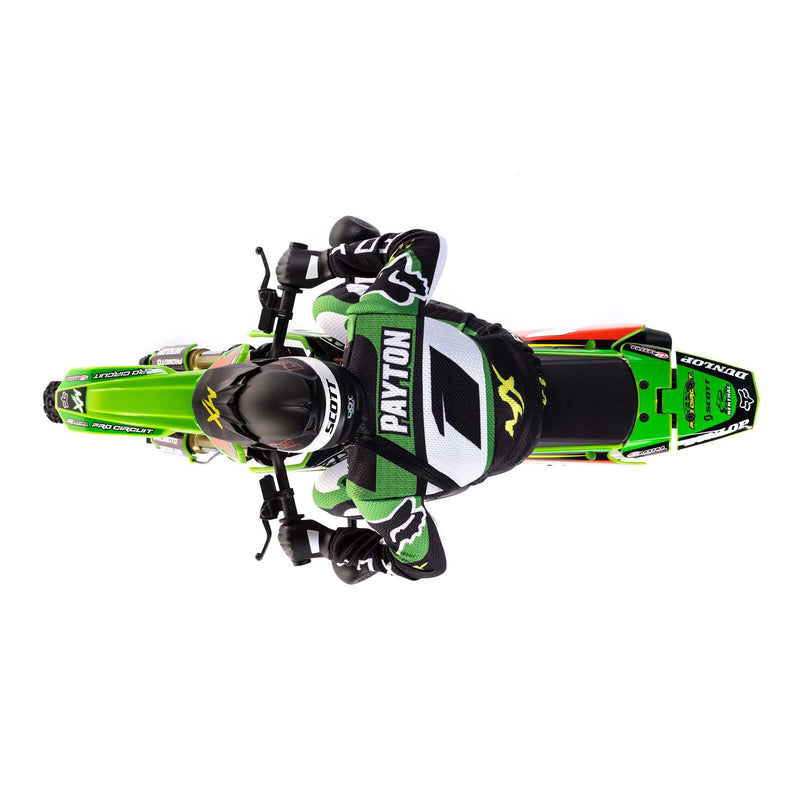 LOS06002 Losi Promoto-MX 1/4 Motorcycle RTR Combo, Pro Circuit (GREEN)