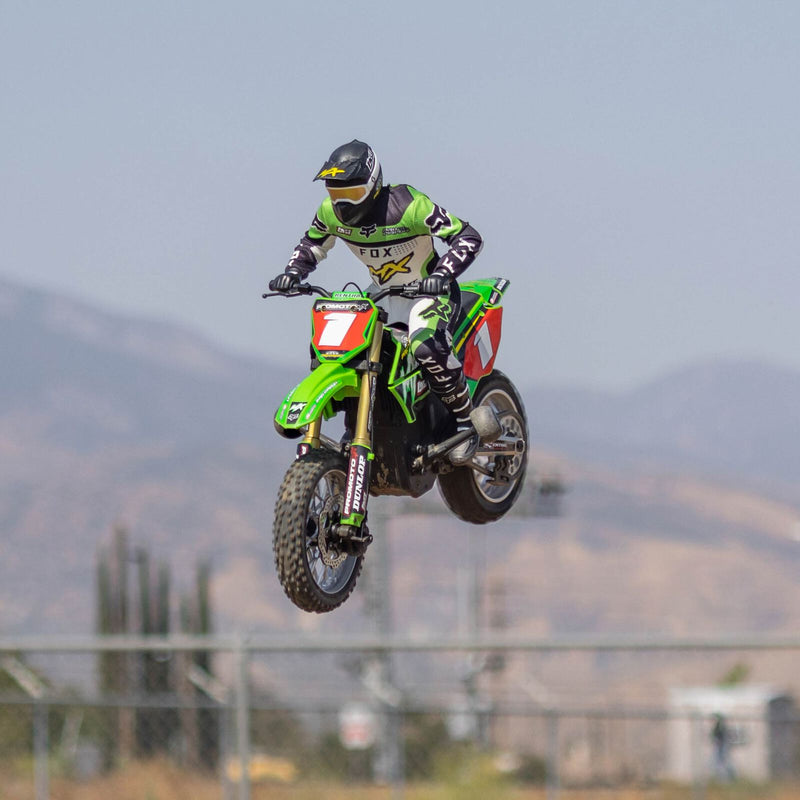 LOS06002 Losi Promoto-MX 1/4 Motorcycle RTR Combo, Pro Circuit (GREEN)