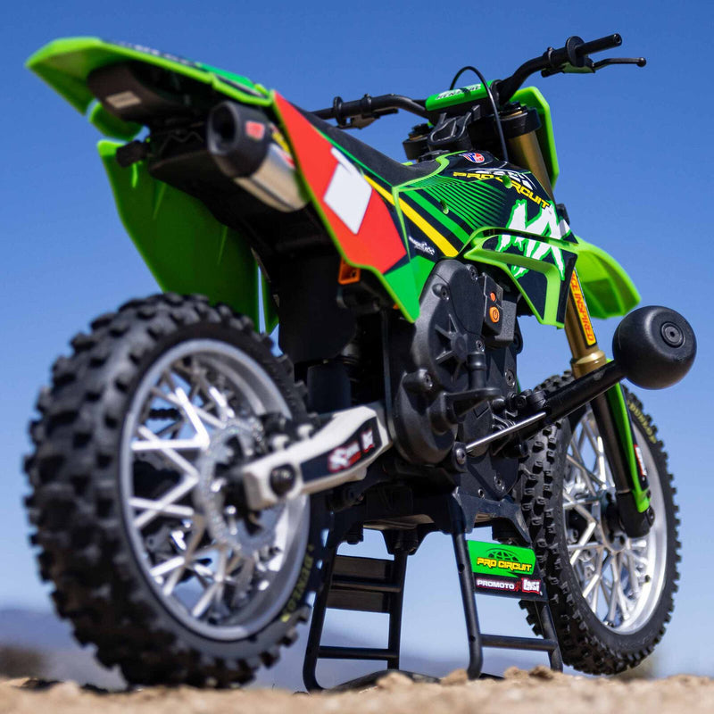 LOS06002 Losi Promoto-MX 1/4 Motorcycle RTR Combo, Pro Circuit (GREEN)