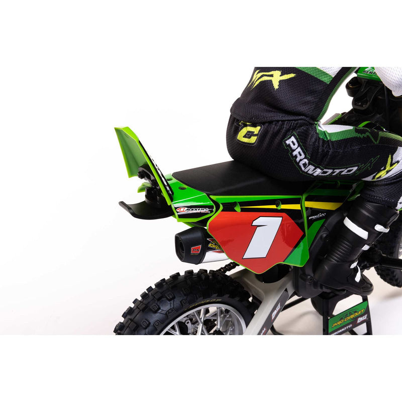 LOS06002 Losi Promoto-MX 1/4 Motorcycle RTR Combo, Pro Circuit (GREEN)