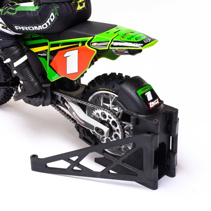 LOS06002 Losi Promoto-MX 1/4 Motorcycle RTR Combo, Pro Circuit (GREEN)