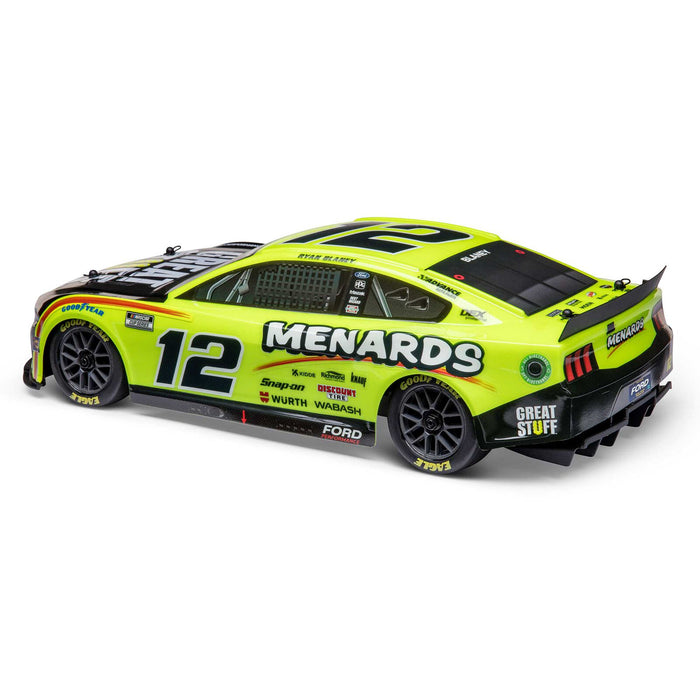 1/12 Losi NASCAR AWD RC Racecar, Ryan Blaney No. 12 Menards 2024 Ford Mustang