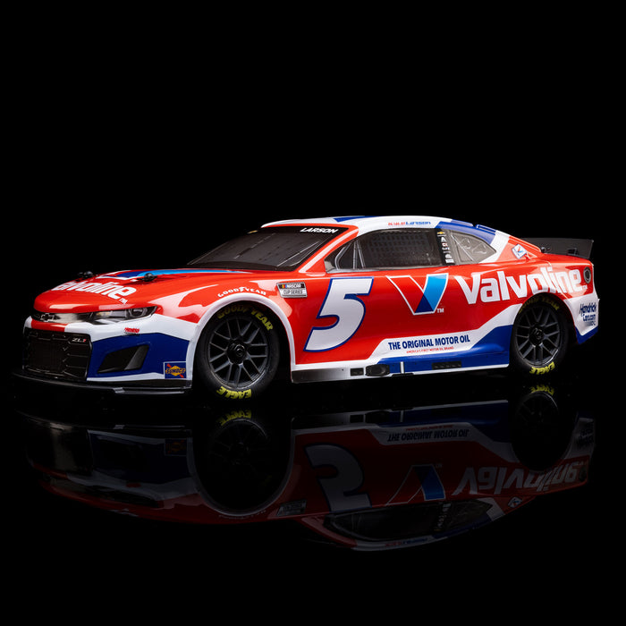 LOS1122505 Losi 1/12 NASCAR RC Racecar Kyle Larson No. 5 Valvoline 2025 Chevrolet Camaro ZL1 2S AWD RTR Brushed On-Road (Battery & Charger Included)