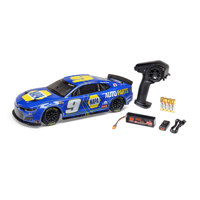 LOS1122509 Losi 1/12 NASCAR RC Racecar Chase Elliot No. 9 NAPA 2025 Chevrolet Camaro ZL1 2S AWD RTR Brushed On-Road (Battery & Charger Included)