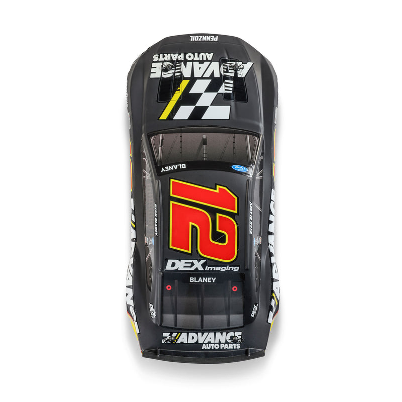 LOS1122512 Losi 1/12 NASCAR RC Racecar Ryan Blaney No. 12 Advance Auto 2025 Ford Mustang 2S AWD RTR Brushed On-Road (Battery & Charger Included)