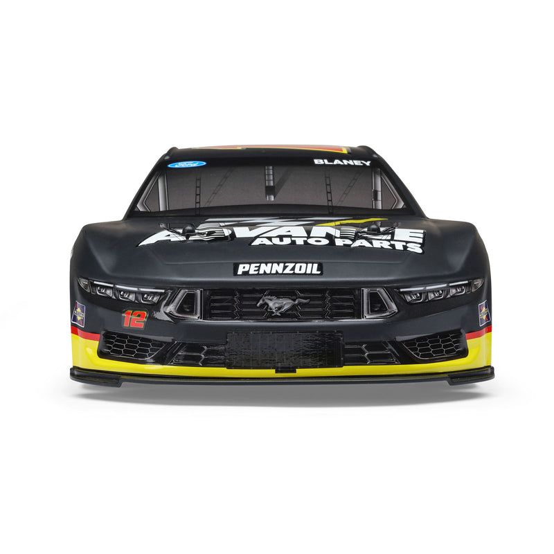 LOS1122512 Losi 1/12 NASCAR RC Racecar Ryan Blaney No. 12 Advance Auto 2025 Ford Mustang 2S AWD RTR Brushed On-Road (Battery & Charger Included)