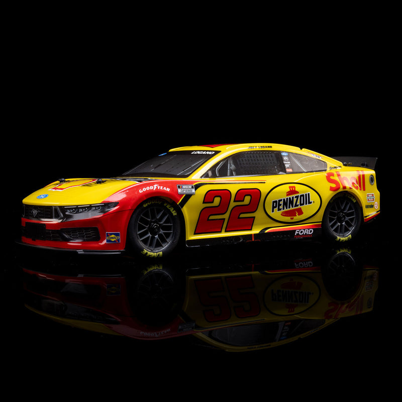 LOS1122522 Losi 1/12 NASCAR RC Racecar Joey Logano No. 22 Shell 2025 Ford Mustang 2S AWD RTR Brushed On-Road (Battery & Charger Included)
