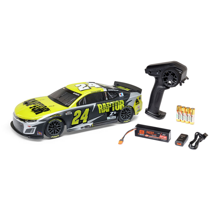 LOS1122524 Losi 1/12 NASCAR RC Racecar William Byron No. 24 Raptor 2025 Chevrolet Camaro ZL1 2S AWD RTR Brushed On-Road (Battery & Charger Included)