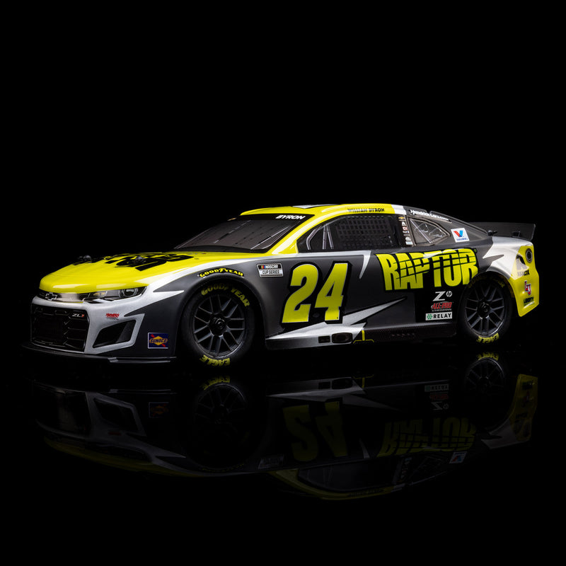 LOS1122524 Losi 1/12 NASCAR RC Racecar William Byron No. 24 Raptor 2025 Chevrolet Camaro ZL1 2S AWD RTR Brushed On-Road (Battery & Charger Included)