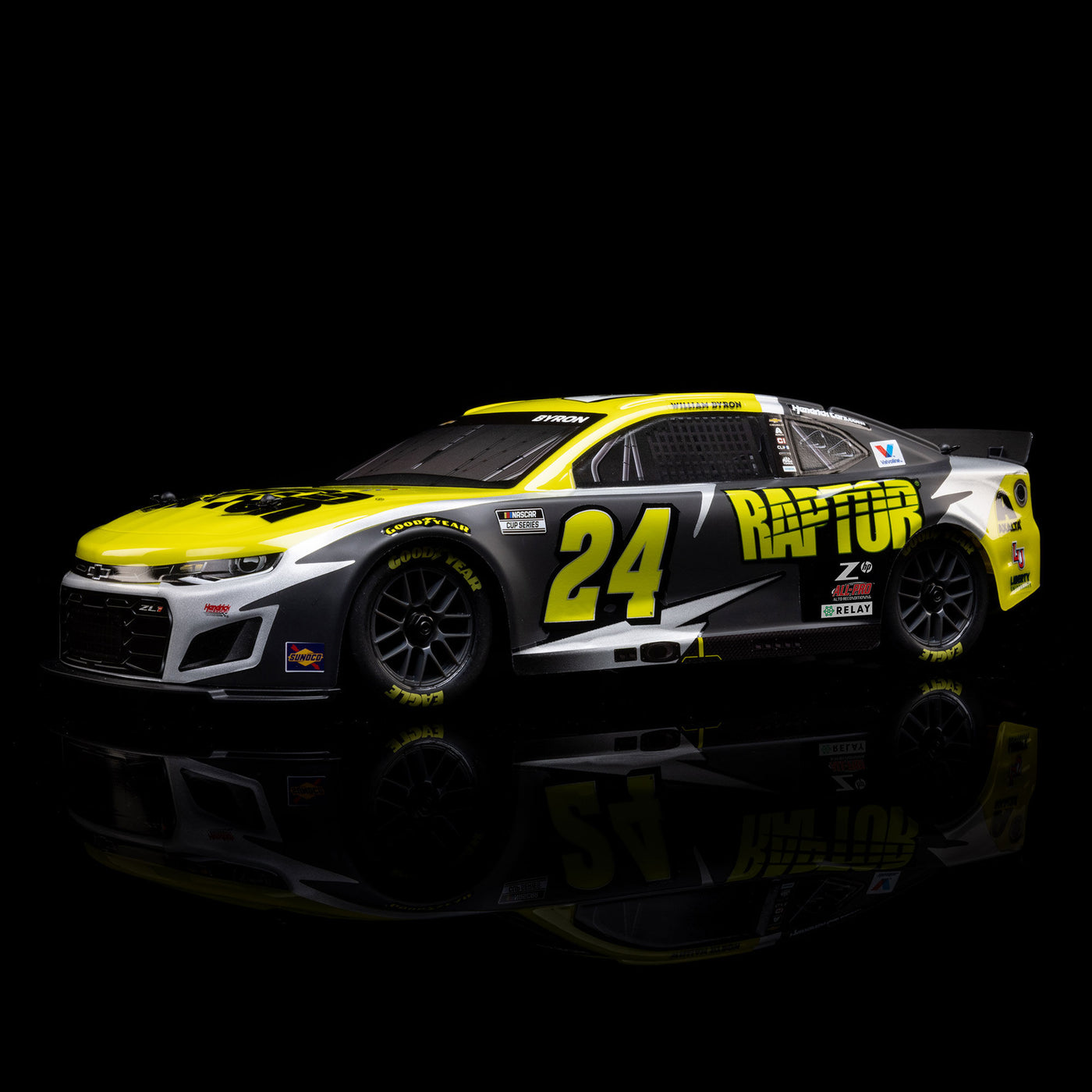 LOS1122524 Losi 1/12 NASCAR RC Racecar William Byron No. 24 Raptor 202 ...