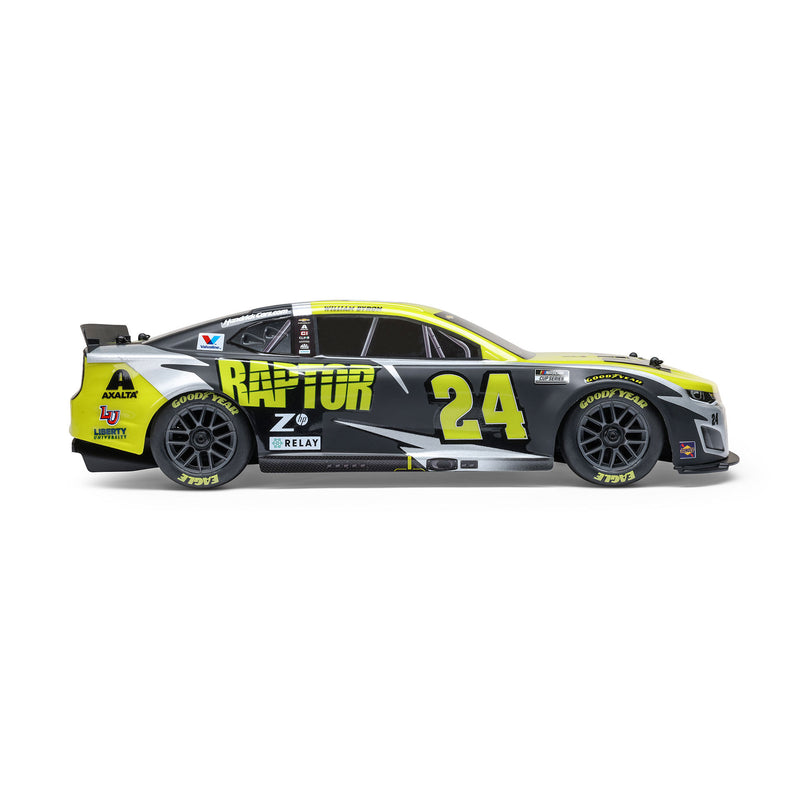 LOS1122524 Losi 1/12 NASCAR RC Racecar William Byron No. 24 Raptor 2025 Chevrolet Camaro ZL1 2S AWD RTR Brushed On-Road (Battery & Charger Included)
