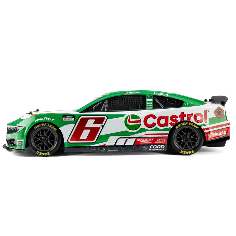 LOS1122606 Losi 1/12 NASCAR RC Race Car Brad Keselowski No. 6 2026 Castrol Ford Mustang 2S AWD RTR Brushed On-Road (Battery & Charger Included)