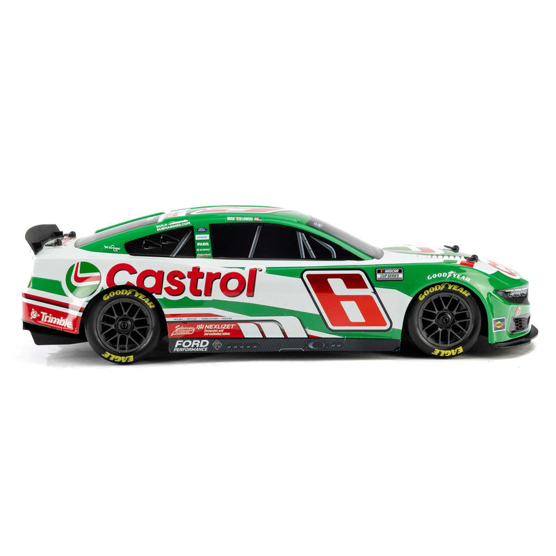 LOS1122606 Losi 1/12 NASCAR RC Race Car Brad Keselowski No. 6 2026 Castrol Ford Mustang 2S AWD RTR Brushed On-Road (Battery & Charger Included)