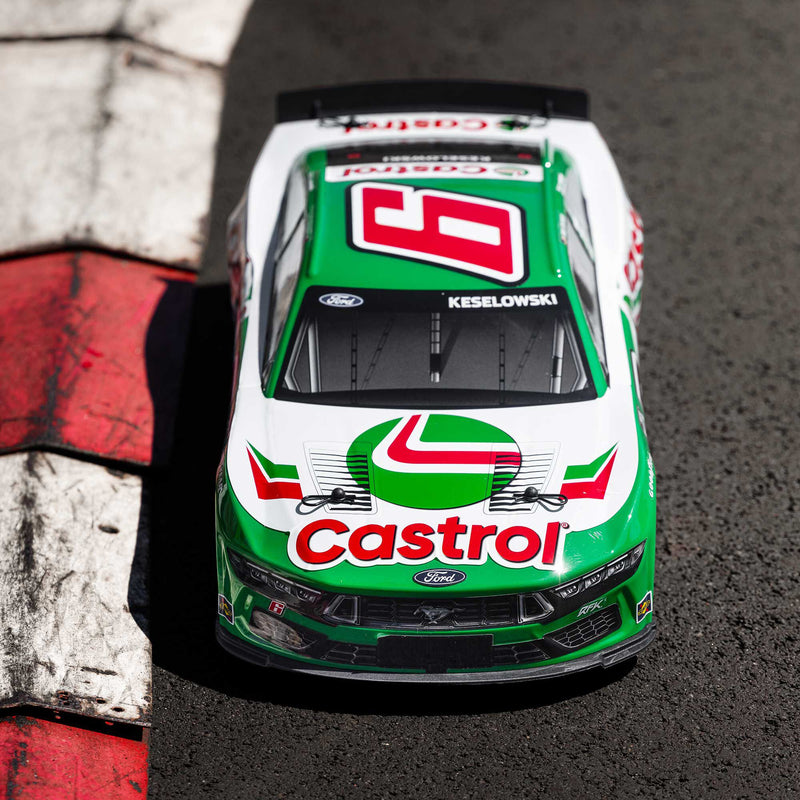 LOS1122606 Losi 1/12 NASCAR RC Race Car Brad Keselowski No. 6 2026 Castrol Ford Mustang 2S AWD RTR Brushed On-Road (Battery & Charger Included)