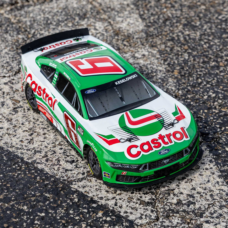 LOS1122606 Losi 1/12 NASCAR RC Race Car Brad Keselowski No. 6 2026 Castrol Ford Mustang 2S AWD RTR Brushed On-Road (Battery & Charger Included)