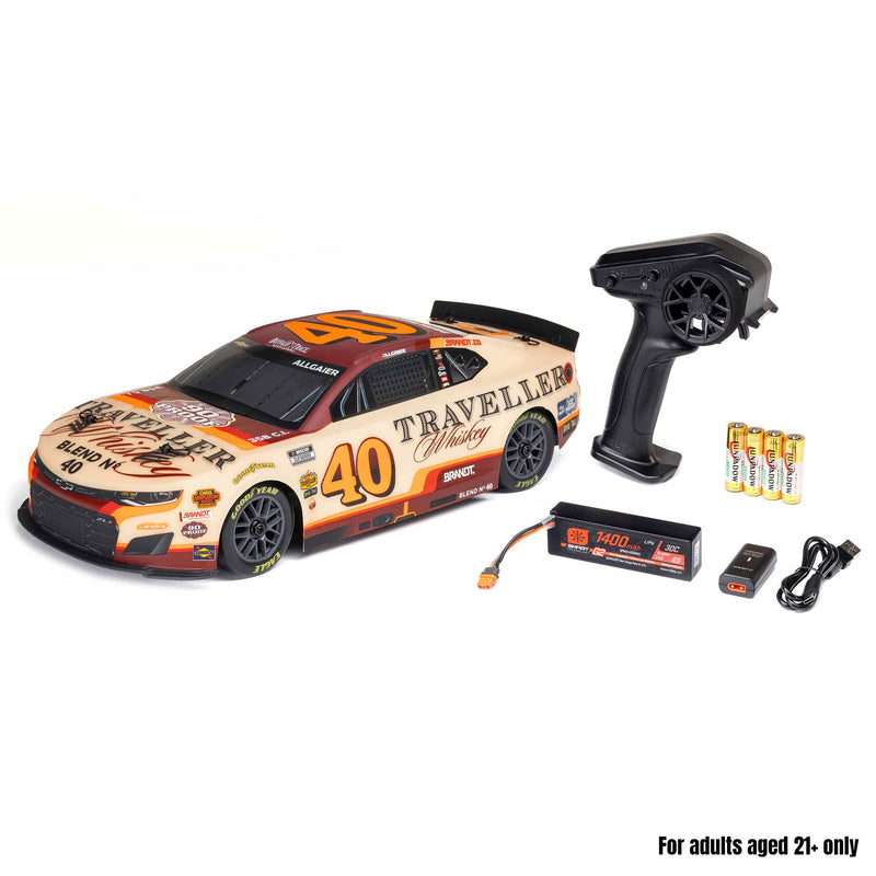 LOS1122640 Losi NASCAR 2026 Justin Allgaier No. 40 Traveller Whiskey (Battery & Charger Included)